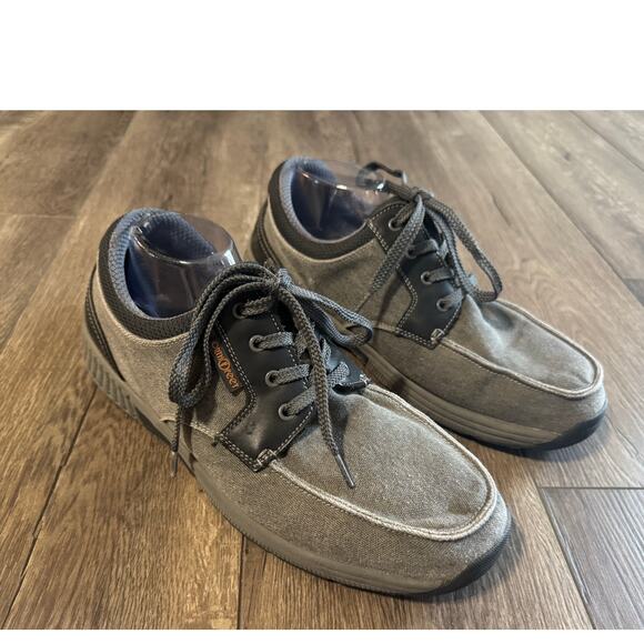 Orthofeet Porto Canvas Gray Shoes Size 11.5 Wide - Picture 4 of 8